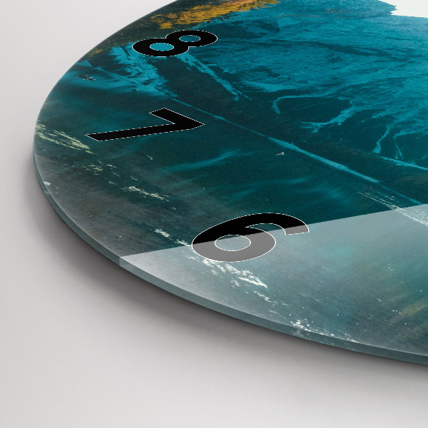 Zegar okrągły z nadrukiem Góra i rzeka w Polsce