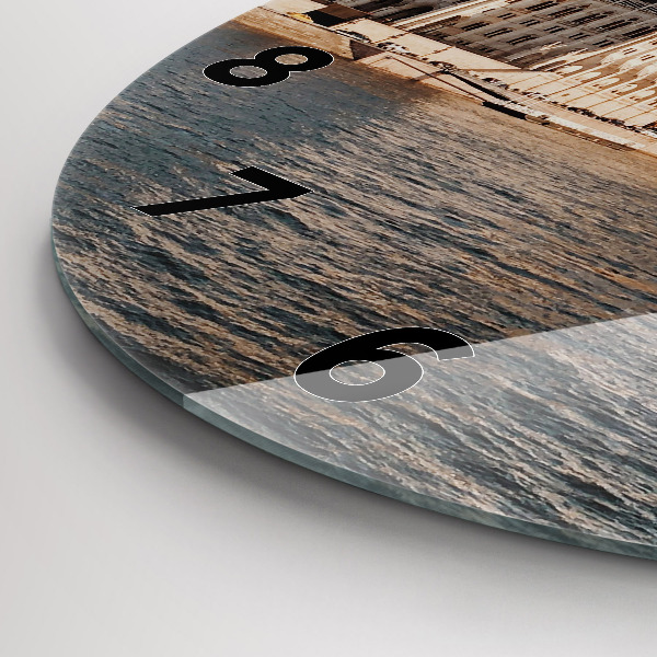 Zegar okrągły z nadrukiem Parlament w Budapeszcie