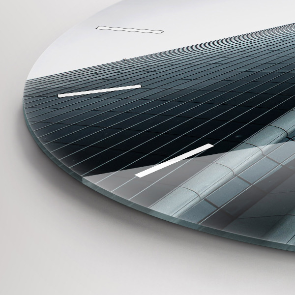 Zegar okrągły z nadrukiem Wieżowiec w Mediolanie