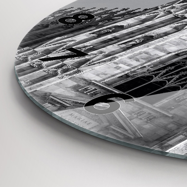 Zegar okrągły z nadrukiem Katedra Duomo Di Milano