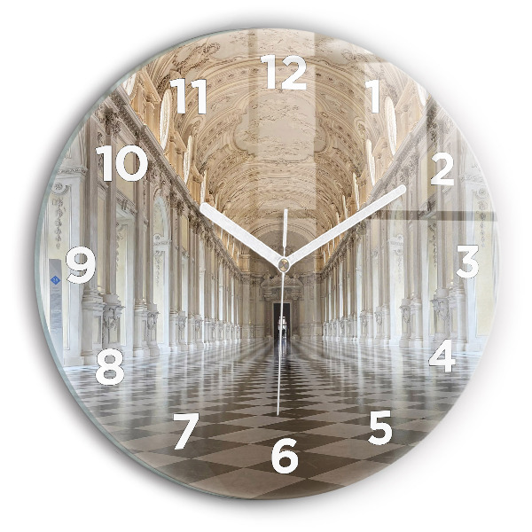 Zegar okrągły z nadrukiem Muzeum La Veneria Reale