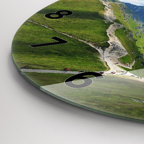 Zegar okrągły z nadrukiem Kasprowy Wierch Zakopane