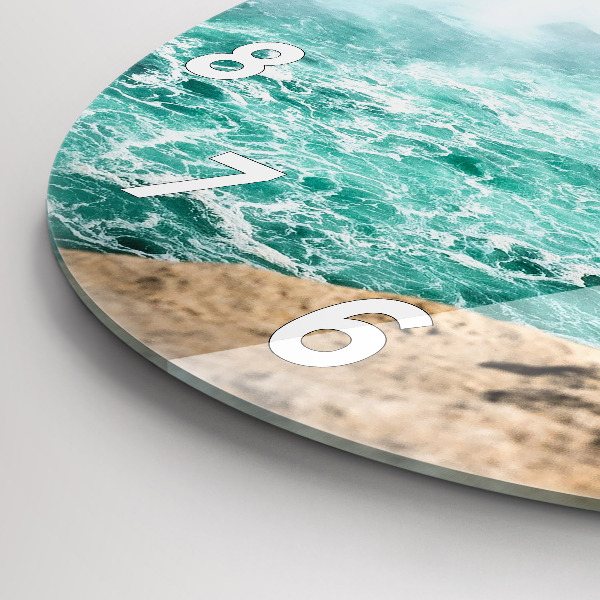 Zegar okrągły z nadrukiem Łódka i Niagara