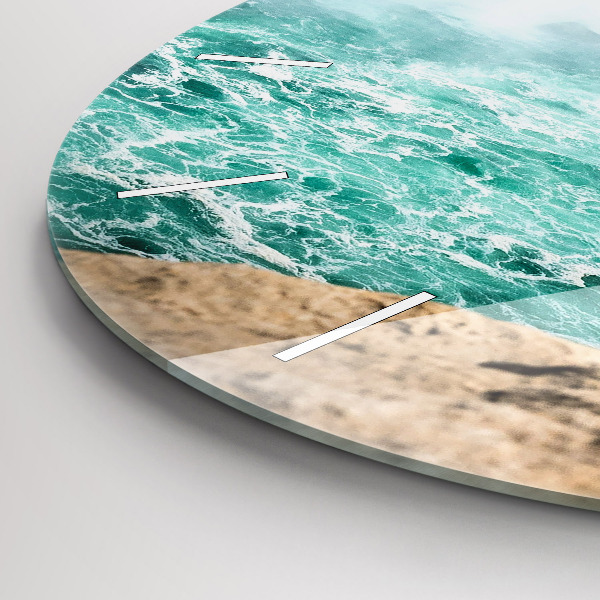 Zegar okrągły z nadrukiem Łódka i Niagara