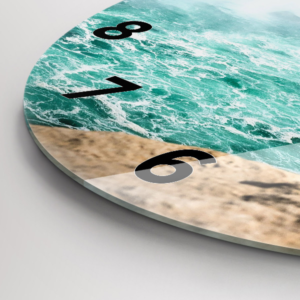 Zegar okrągły z nadrukiem Łódka i Niagara