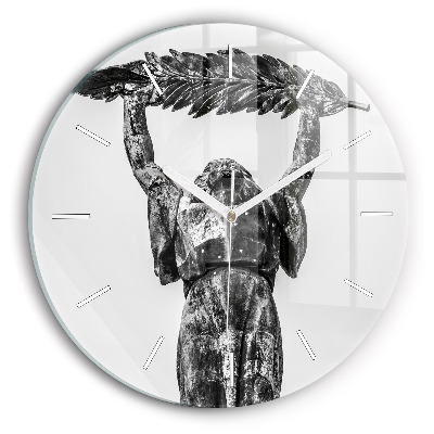 Zegar okrągły z nadrukiem Statua Wolności w Budapeszcie