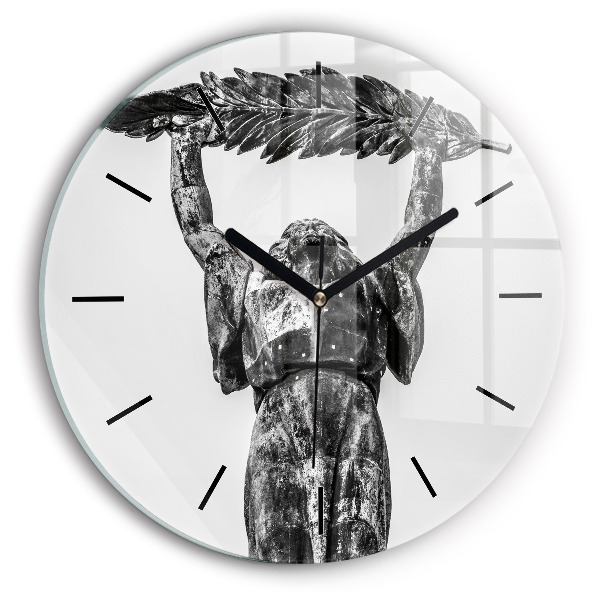 Zegar okrągły z nadrukiem Statua Wolności w Budapeszcie