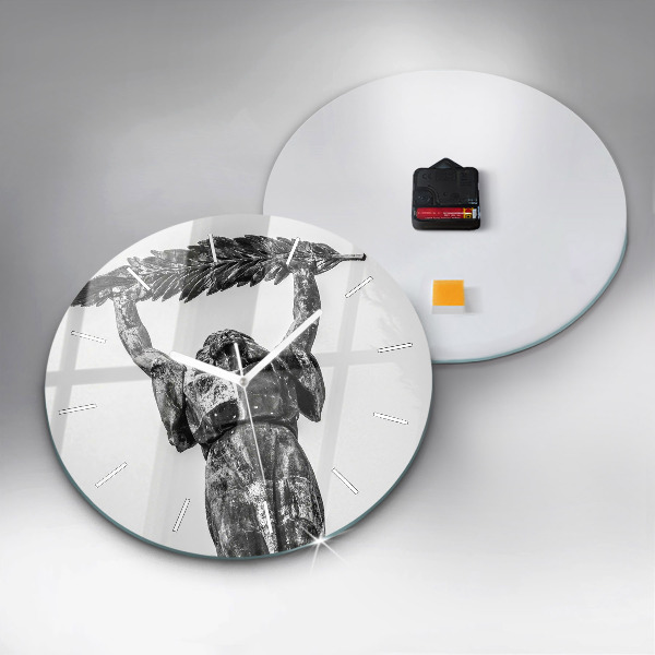 Zegar okrągły z nadrukiem Statua Wolności w Budapeszcie