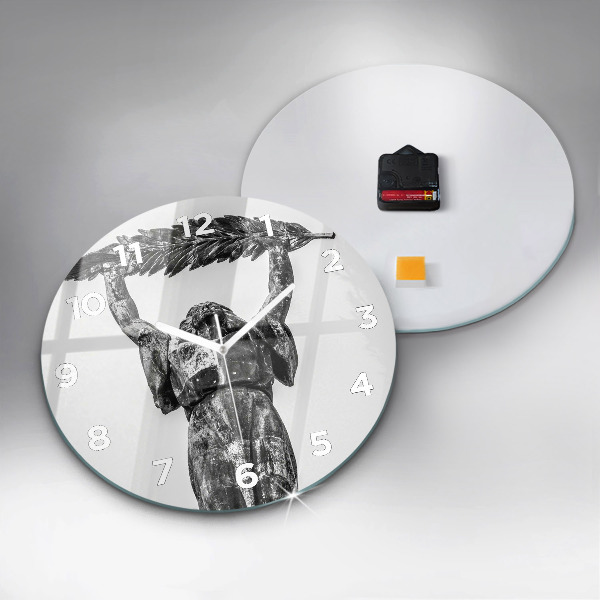 Zegar okrągły z nadrukiem Statua Wolności w Budapeszcie