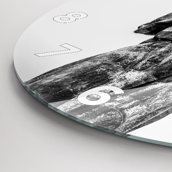 Zegar okrągły z nadrukiem Statua Wolności w Budapeszcie