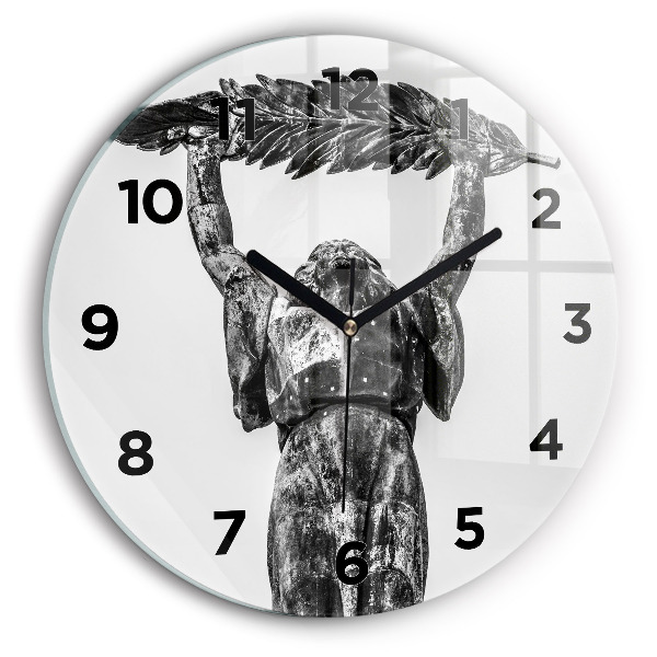 Zegar okrągły z nadrukiem Statua Wolności w Budapeszcie