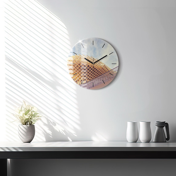 Zegar okrągły z nadrukiem Punkt widokowy w Sewilla