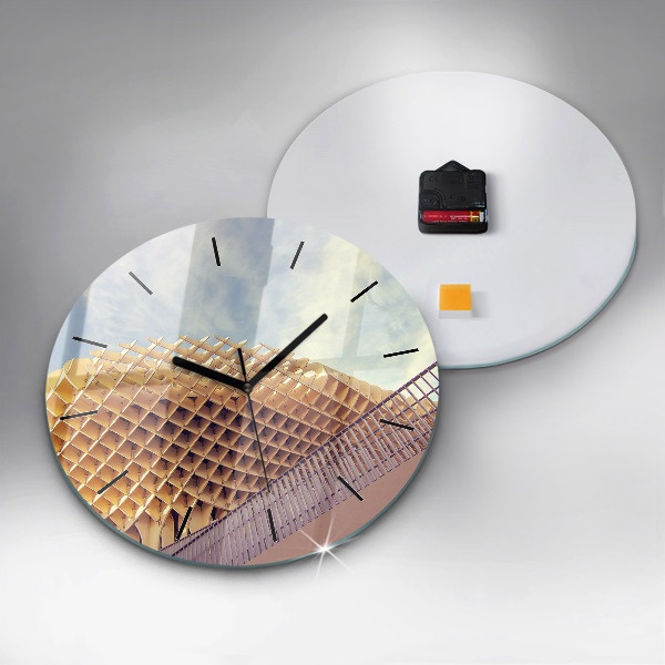 Zegar okrągły z nadrukiem Punkt widokowy w Sewilla