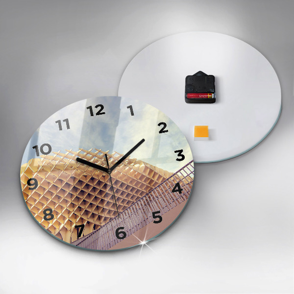 Zegar okrągły z nadrukiem Punkt widokowy w Sewilla