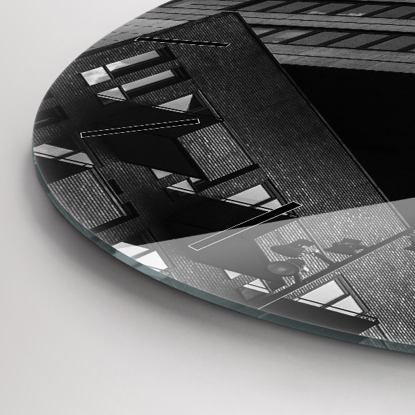 Zegar okrągły z nadrukiem Architektura w Amsterdamie