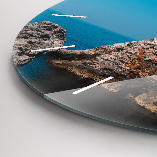 Zegar okrągły z nadrukiem Klify w Dubrowniku