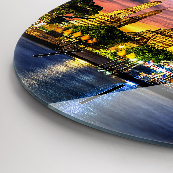 Zegar ścienny okrągły Świątynia w Bangkoku