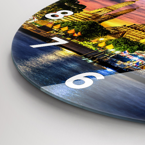 Zegar ścienny okrągły Świątynia w Bangkoku