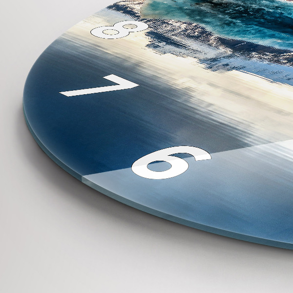 Zegar ścienny okrągły Jezioro Jokulsarlon Islandia