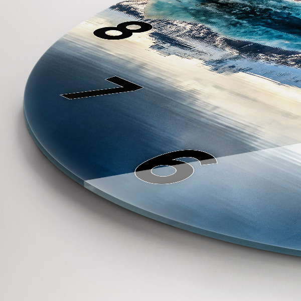 Zegar ścienny okrągły Jezioro Jokulsarlon Islandia