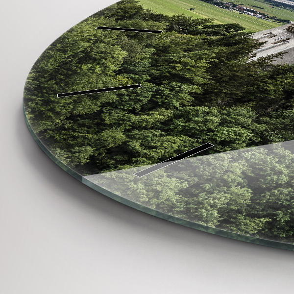 Zegar ścienny okrągły Zamek w Neuschwanstein