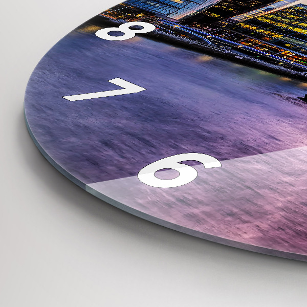 Zegar ścienny okrągły Widok na Londyn