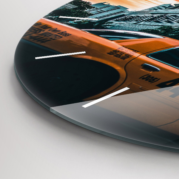 Zegar ścienny okrągły Miami na Florydzie