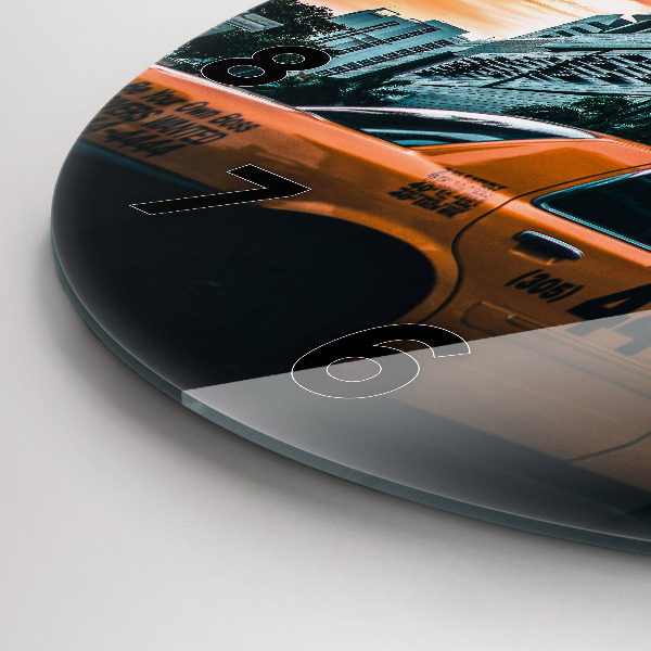 Zegar ścienny okrągły Miami na Florydzie