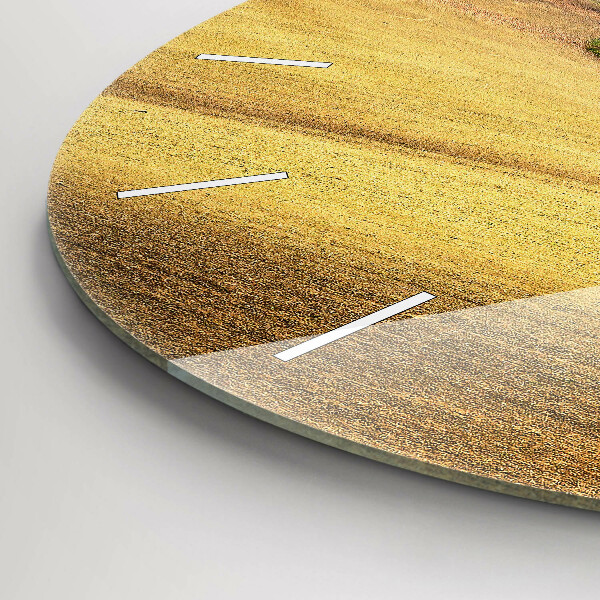 Zegar ścienny okrągły Morawy wiejski Krajobraz