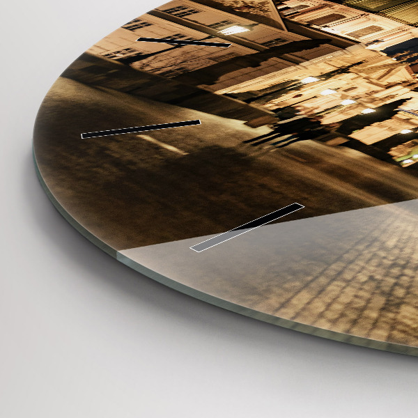 Zegar szklany okrągły Most Karola w Pradze