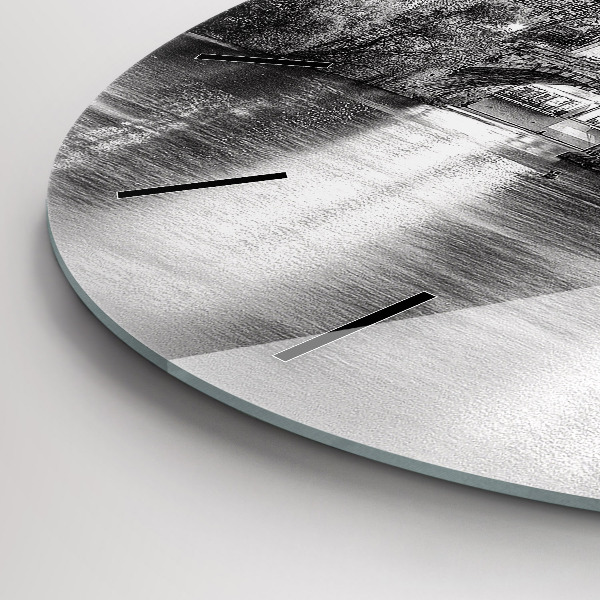 Zegar ścienny okrągły Most Karola w Pradze