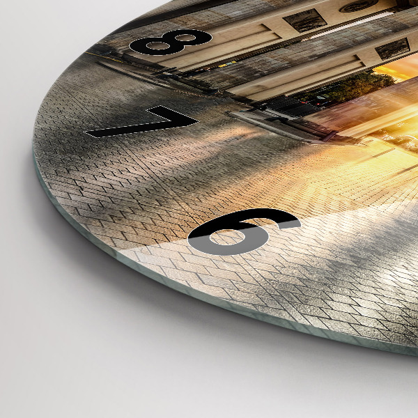 Zegar ścienny okrągły Brama Brandenburska