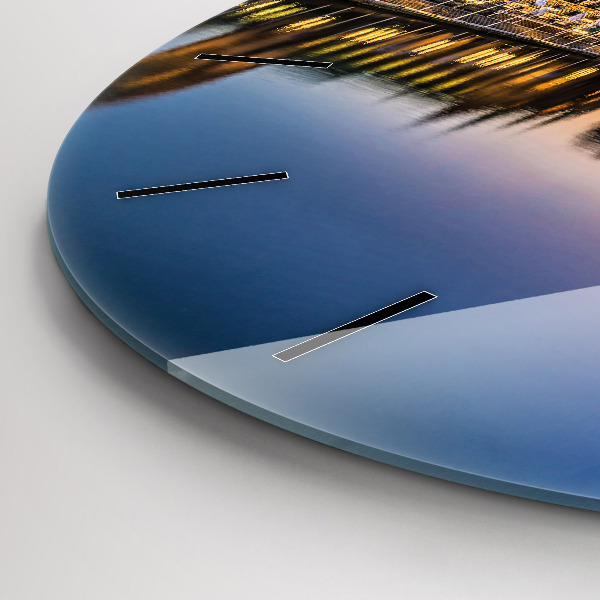 Zegar ścienny okrągły Ratusz w Hamburgu