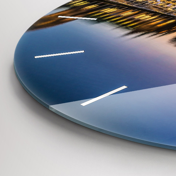 Zegar ścienny okrągły Ratusz w Hamburgu