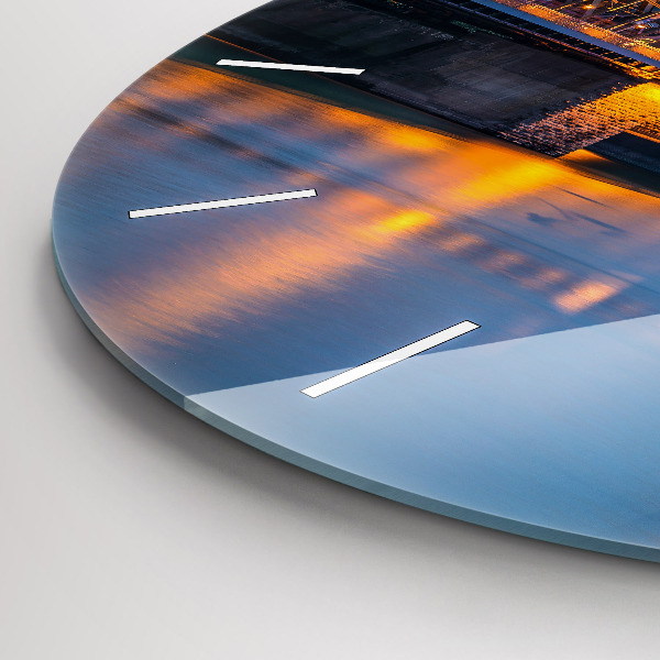 Zegar ścienny okrągły Widok na ratusz