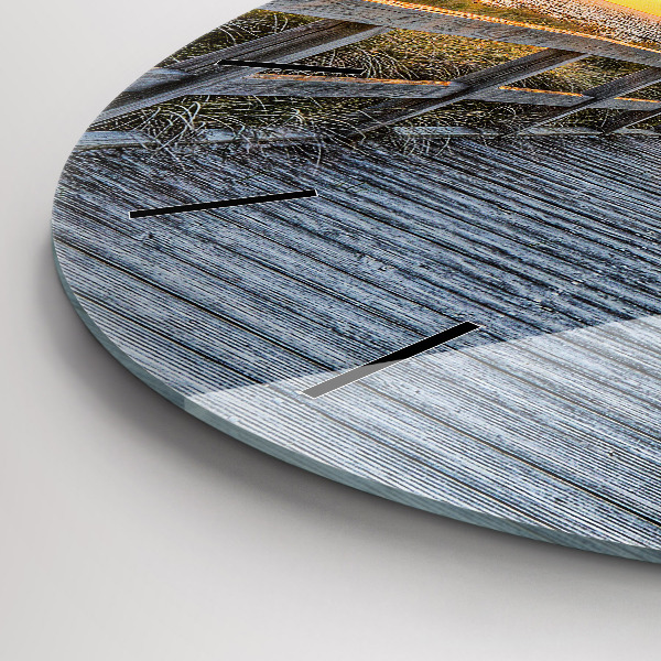 Zegar ścienny okrągły Wakacje na plaży