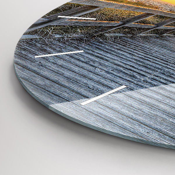 Zegar ścienny okrągły Wakacje na plaży