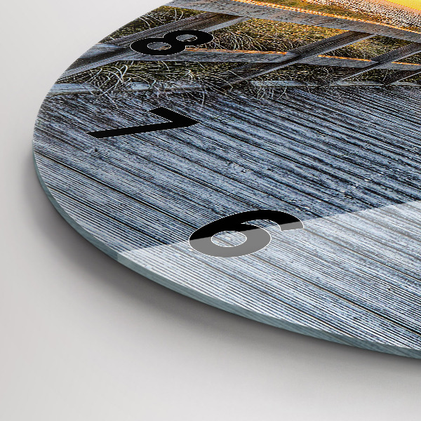 Zegar ścienny okrągły Wakacje na plaży