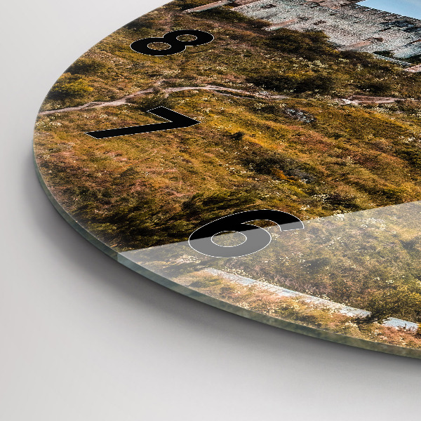 Zegar ścienny okrągły Zamek Spiski na Słowacji