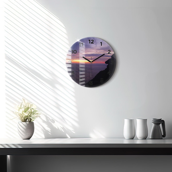 Zegar okrągły Kamienna głowa