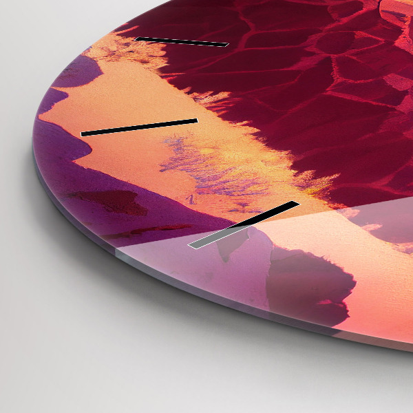 Zegar szklany okrągły Pustynia w Arizonie