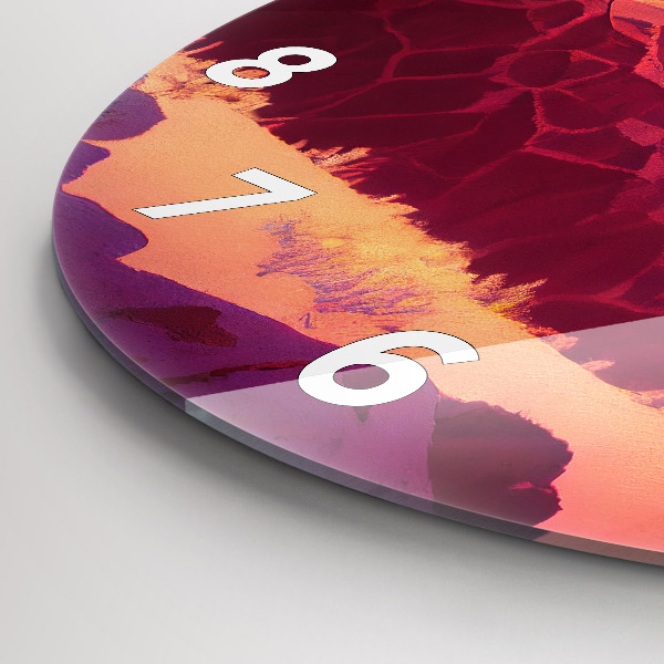 Zegar szklany okrągły Pustynia w Arizonie