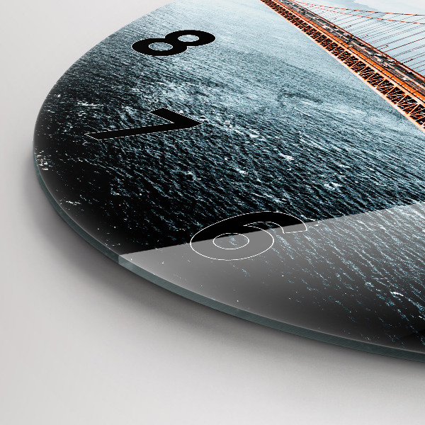 Zegar ścienny okrągły Most Golden Gate