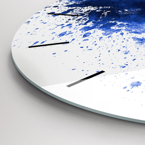 Zegar szklany okrągły San Antonio akwarele