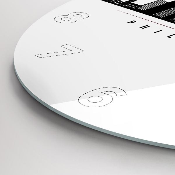 Zegar okrągły Ilustracja Philadelphia