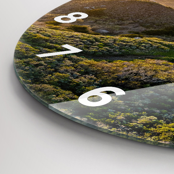 Zegar szklany okrągły Droga po San Francisco