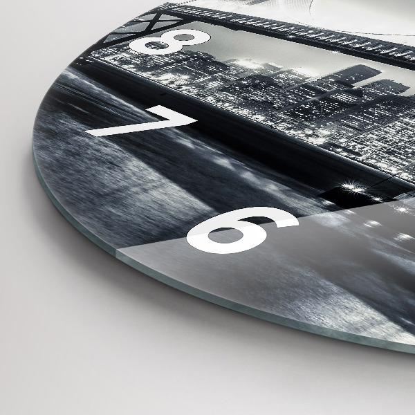 Zegar okrągły Most nocą San Francisco