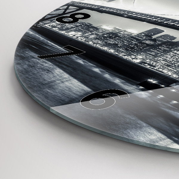 Zegar okrągły Most nocą San Francisco