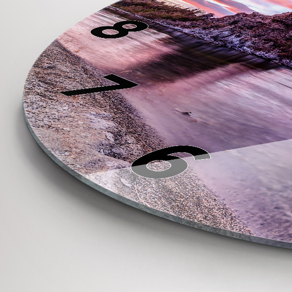 Zegar ścienny okrągły Wschód słońca Kalifornia