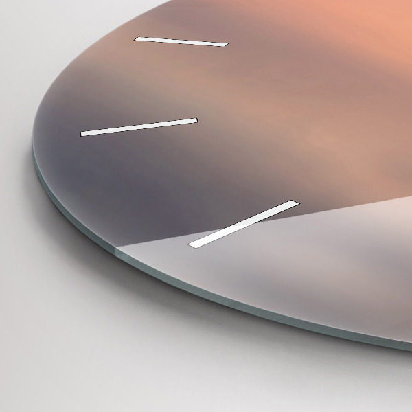 Zegar szklany okrągły Jezioro Balaton USA